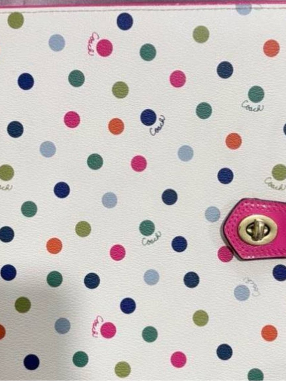 Coach Multicolor Polka Dot IPad case